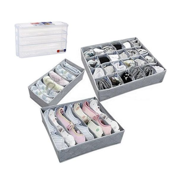 

pcs 3 layers plastic storage collecting box & organizer bra wardrobe bag bottles jars