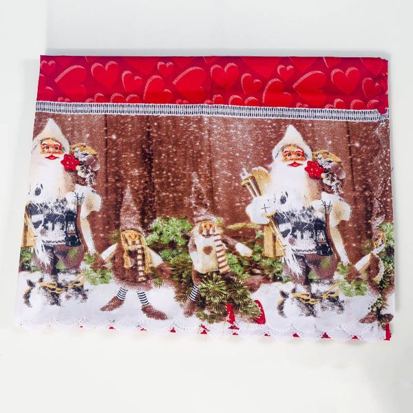 50% Off 7 Stilleri Noel Süslemeleri Yeni Noel Masa Örtüsü Noel Karikatür Polyester Masa Örtüsü Yıkanabilir 150 * 180 cm Festival Noel-Masa Örtüsü
