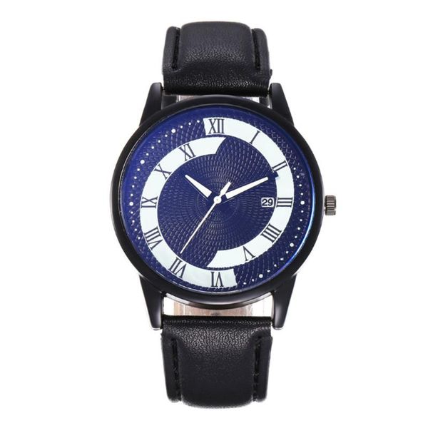 

wristwatches fashionable men's watches creative single calendar casual watch roman quartz trendy waterproof male clock reloj hombre, Slivery;brown