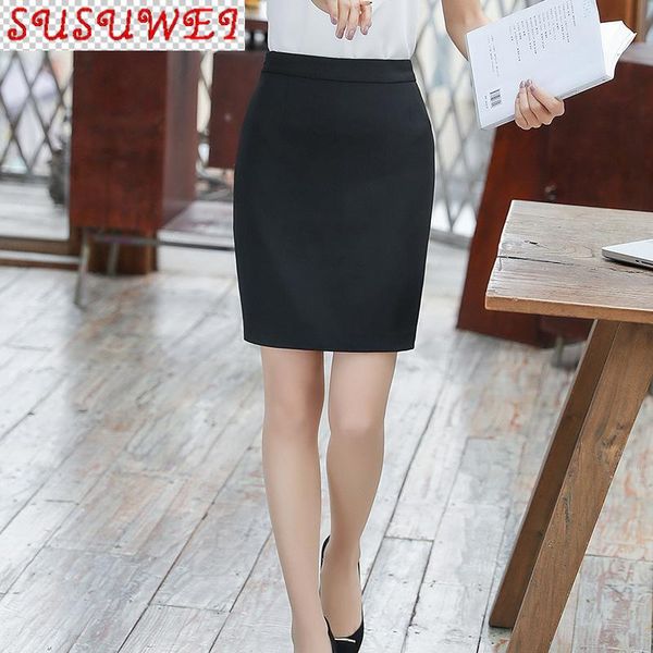 

hip skirt half-length female 2021 professional wear one-step skirts spring and summer short slim work overalls, Black