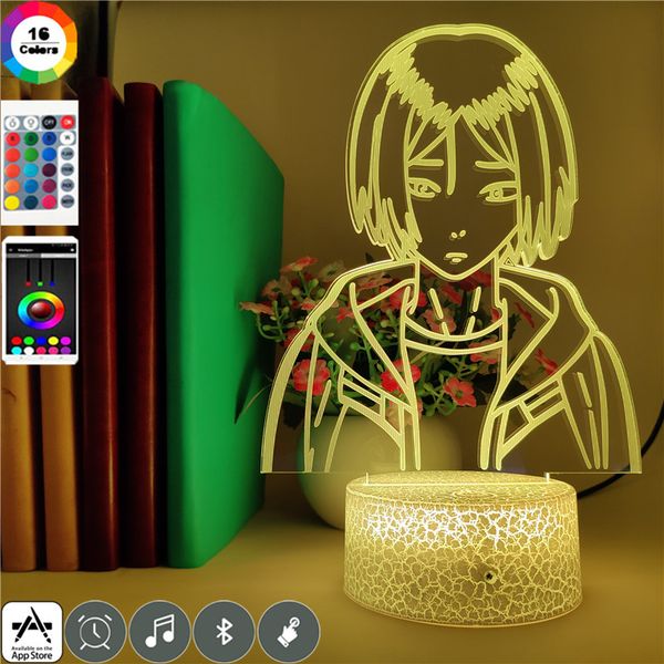 

kozume kenma 3d led night sensor light anime desk lamp usb nightlight children holiday brithday gifts haikyuu volleyball fans