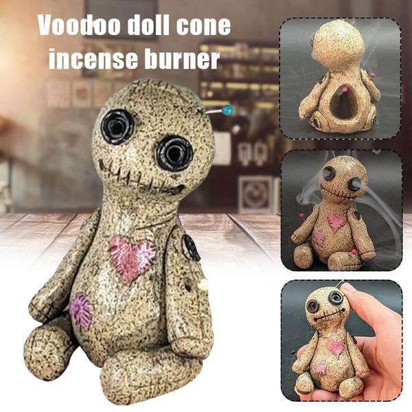 

voodoo doll cone burner incense burners deskresin ornament handmade carft props home decoration censer room decor figurine fragrance lam