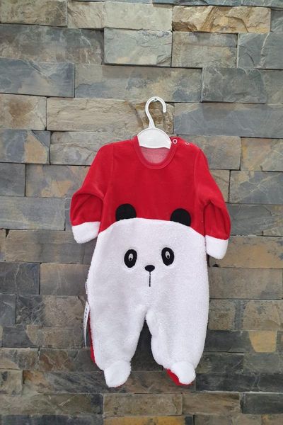 

panda themed jumpsuit boots, Black;grey