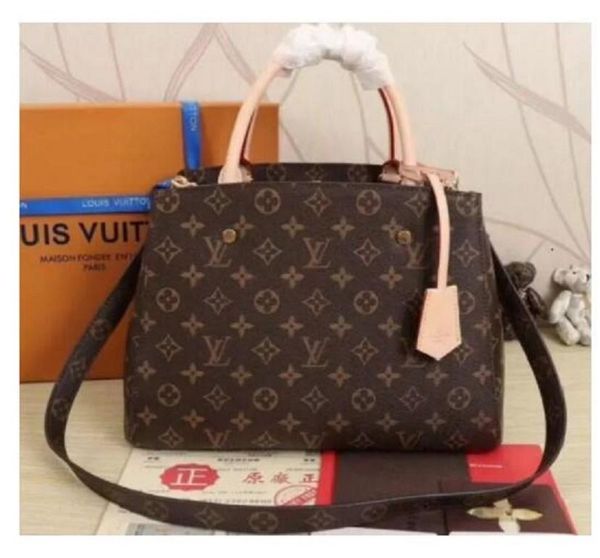

gglvlouisvittonyslvutton luxury design montaigne shopping bag classic shoulder bag handbag luxury crossbody pa, Red;black