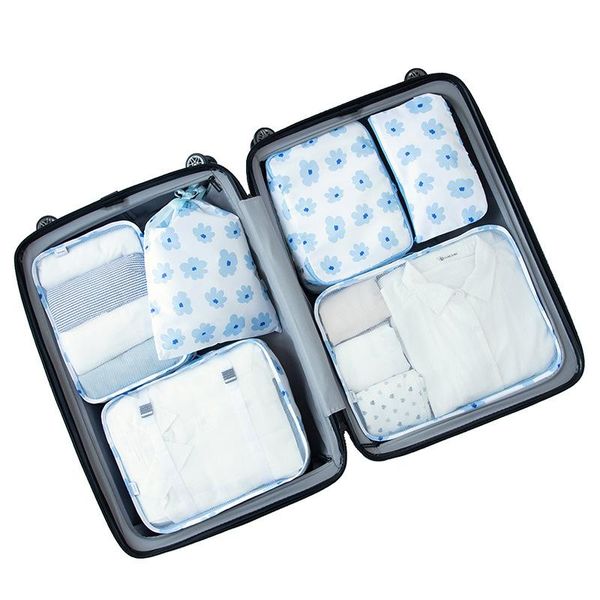 

travel set 272t twill fabric storage bag clothes tidy organizer wardrobe suitcase case luggage pouch shoe packing cube bags