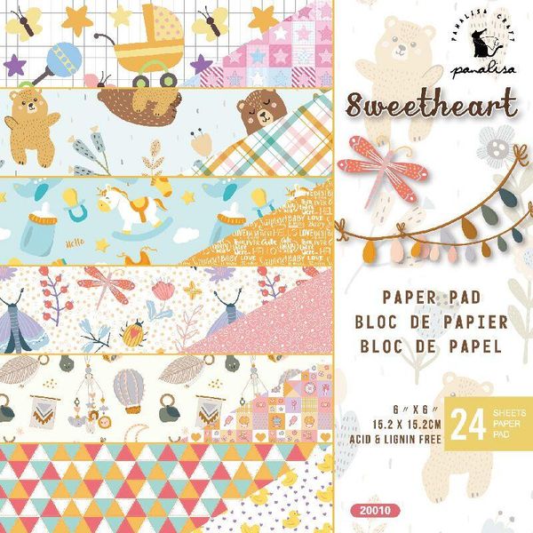 

sweetheart scrapbooking paper pack of 24 sheets handmade craft background pad 20010 other arts and crafts