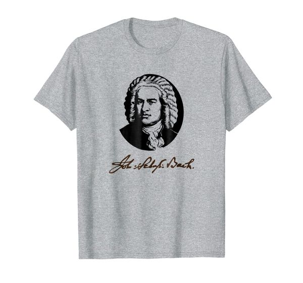 

johann sebastian bach gift t shirt music lovers t shirt, White;black