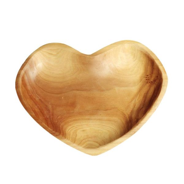 

dishes & plates 1pc wooden serving plate heart shape fruit tray appetizer platter