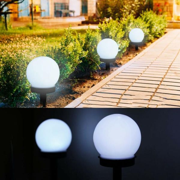

33cm/28cm ip44 led bulb lamp with solar energy outdoor waterproof garden street panel ball lights grass lawn decorative lamps