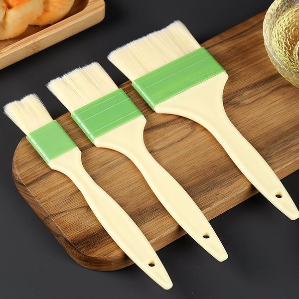 

tools & accessories wood handle bbq brush high temperature resistance reusable barbecue portable rotisserie cocina accesorio kitchen supplie