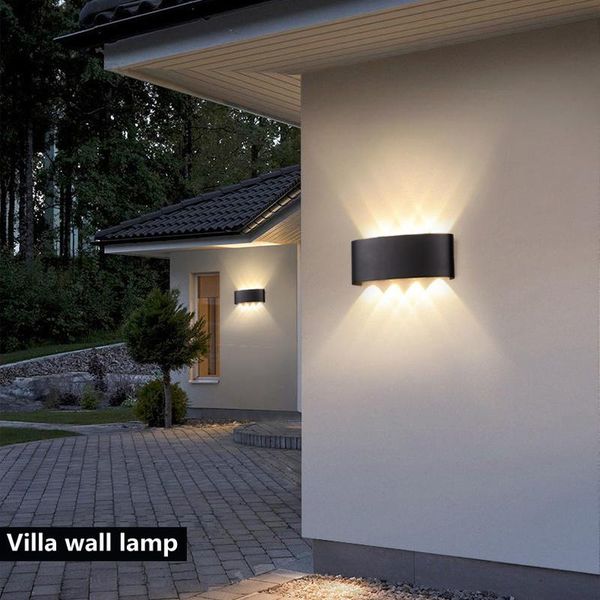 

wall lamp led 8w outdoor garden lighting aluminum bedroom living room staircase villa walking night light scenery