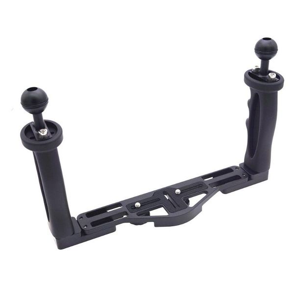 

stabilizers veledge dual handheld stabilizer diving underwater camera housings tray/grip waterproof with double handle