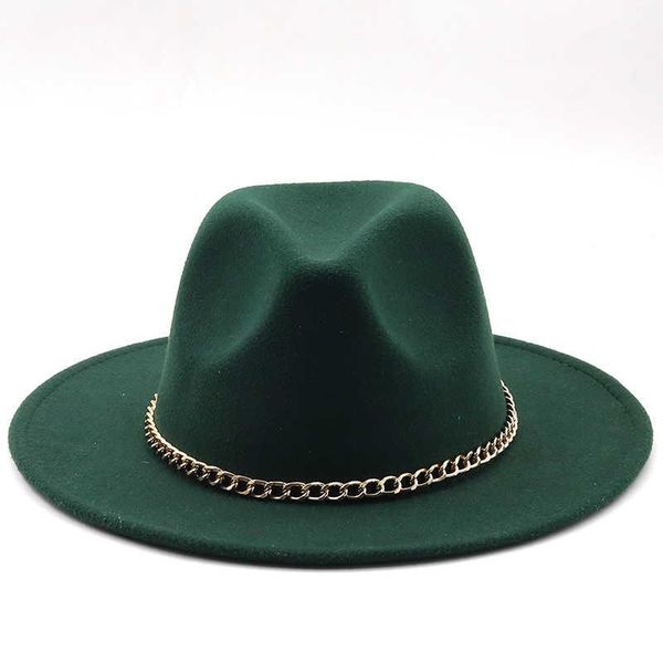 

wide brim hats black/white simple hat panama solid felt fedoras for men women artificial wool blend jazz cap, Blue;gray