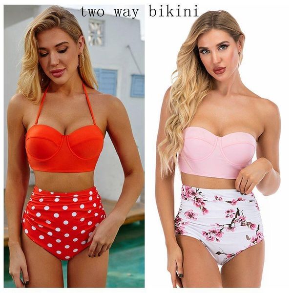 

women's swimwear 2021 swimsuit detachable neckline female, White;black