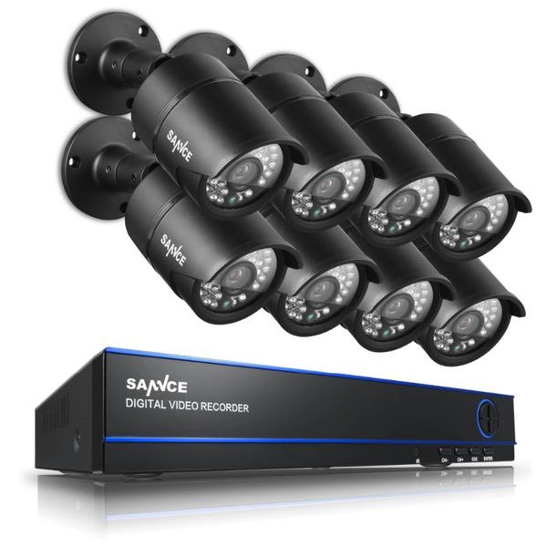 

1080p hd dvr 2mp outdoor ir home surveillance security camera system cctv systems
