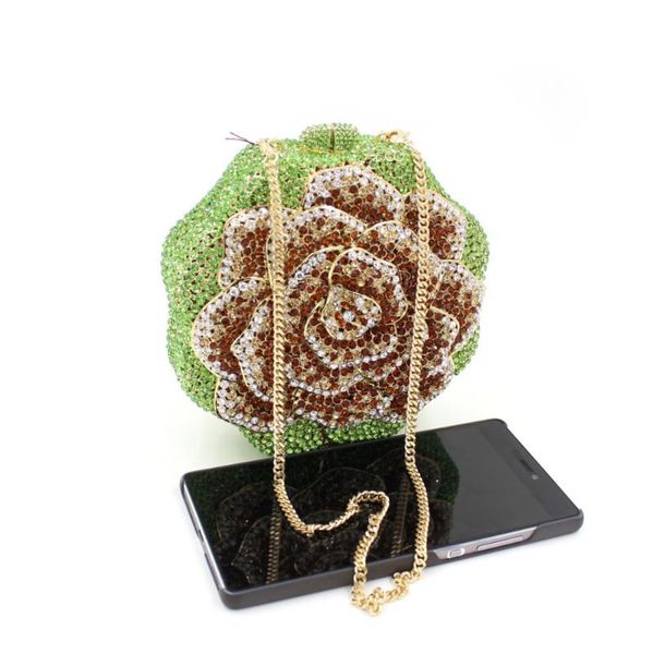 

women crystal diamond evening bags handcraft luxury rhinestone clutch bag wedding bride purse party wallet