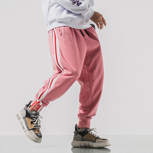 

men's pants loldeal polyester trackpants pink black