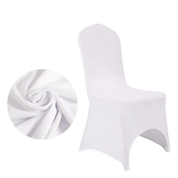 

chair covers stretch cover polyester spandex arched banquet for wedding dinner restaurant housse de chaise