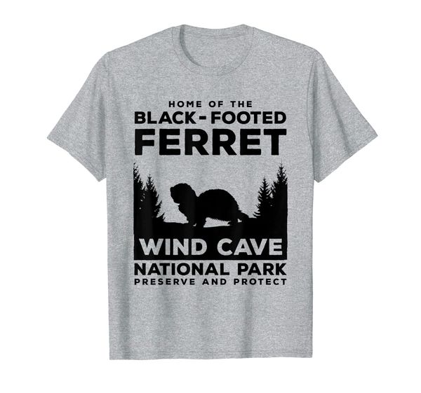 

Wind Cave National Park Endangered Black Footed Ferret T-Shirt, Mainly pictures