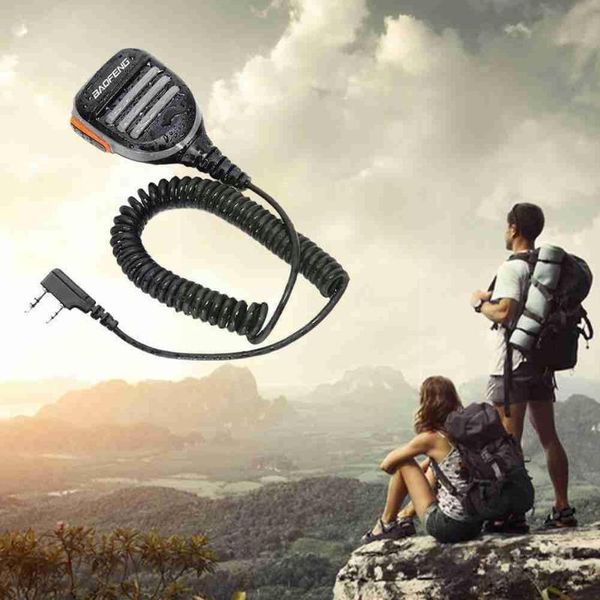

walkie talkie portable walkie-talkie hand microphone for uv-5r 888s speaker uv82tyt anti-noise q9w8