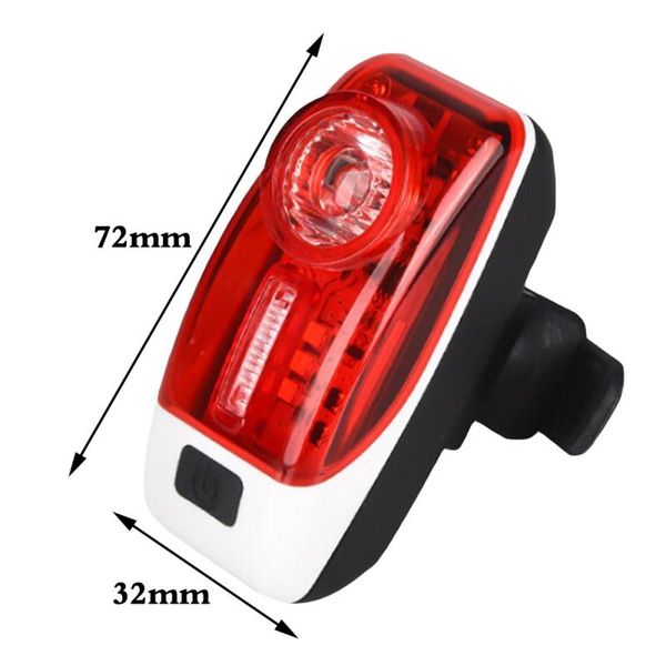

super bright bicycle tail light waterproof rear led usb rechargeable mountain bike safety warning lights