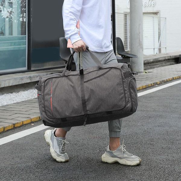 

storage bags men's large-capacity bag short distance travel luggage pack carry clothing shoes organizer household goods accessories