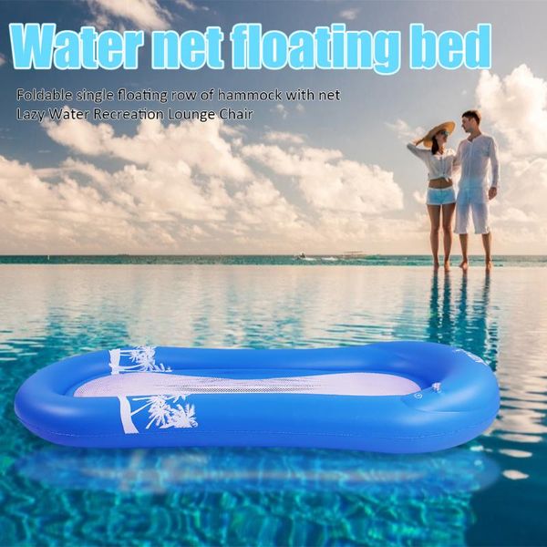 

inflatable floats & tubes summer floating row water hammock air mattress swimming pool beach float sleeping cushion bed chair for adults kid