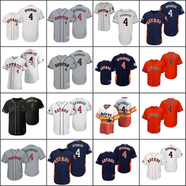 

houston astros men 4 george springer women youthjersey, Black;red