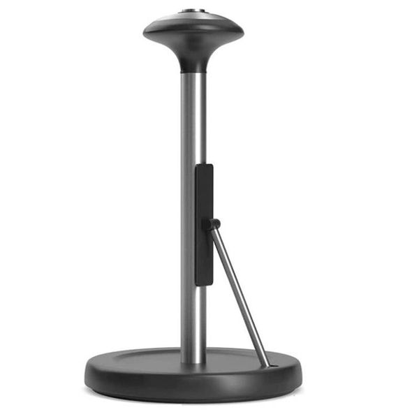 

toilet paper holders towel rack,standing stainless steel roll holder,with base and tension arm,for kitchen/dining table/bathroom
