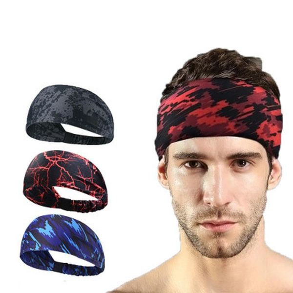 

cycling caps & masks absorbent headband tennis bandana women men hair scarves non-slip running fitness hiking bike bycicle, Black