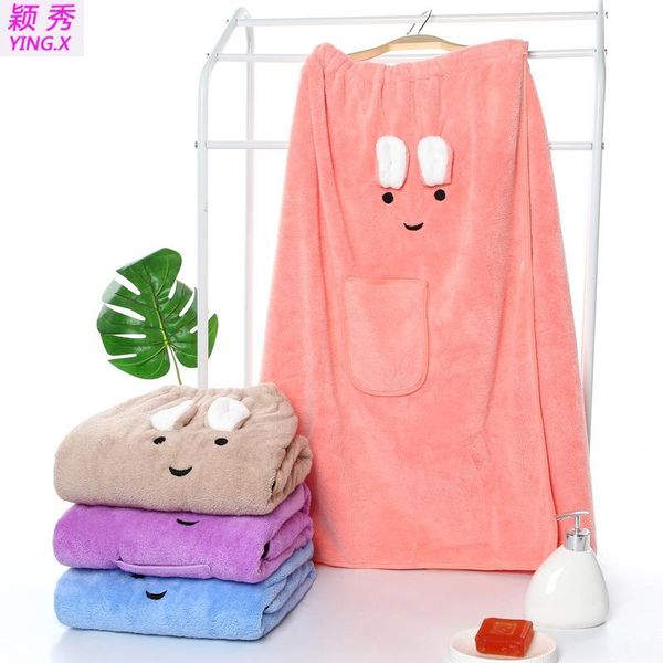

bath towel bathrobe super absorbent and quick-drying non-linting cute