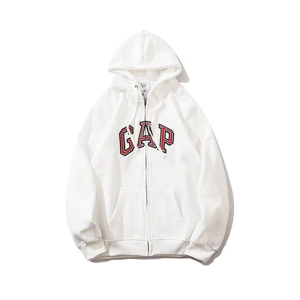 

factory luxury brand hoodie jacket coats autumn winter g * p loose fit street classic plush hooded embroidery sports casual vers, Black