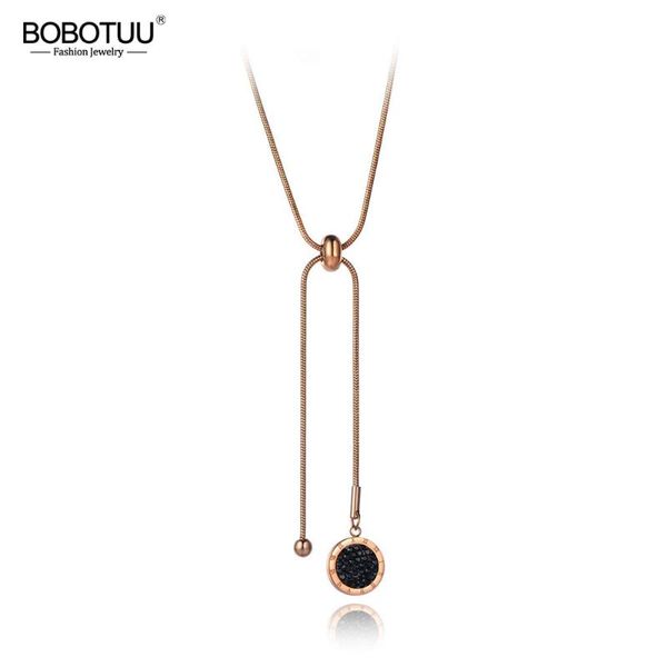 

office style stainless steel roman numerals clay crystal pendant necklaces for women adjustable chain necklace bn19178 chains, Silver