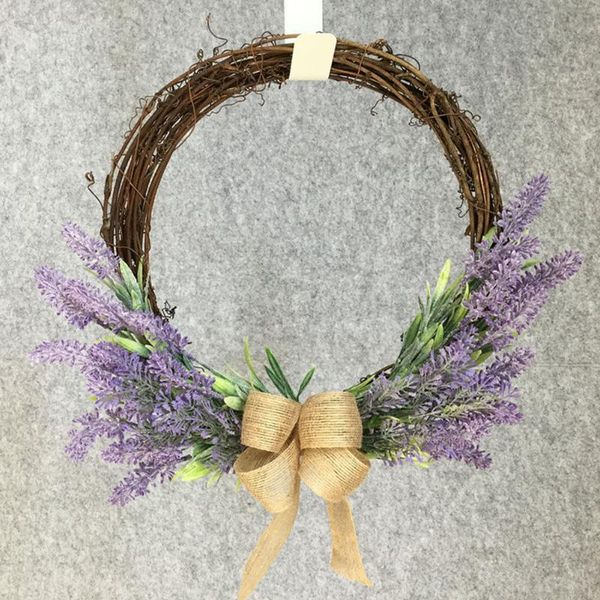 

decorative flowers & wreaths romantic artificial lavender garland home wedding party hanging decor for valentine's day christmas wall w