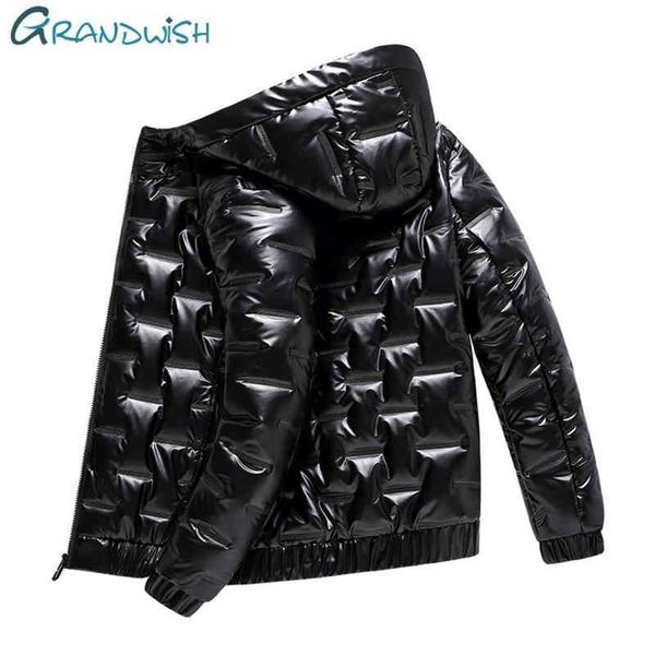 

Men's duck down et, thick and snow detachable Hoodie, windproof, warm coat, za442, Black