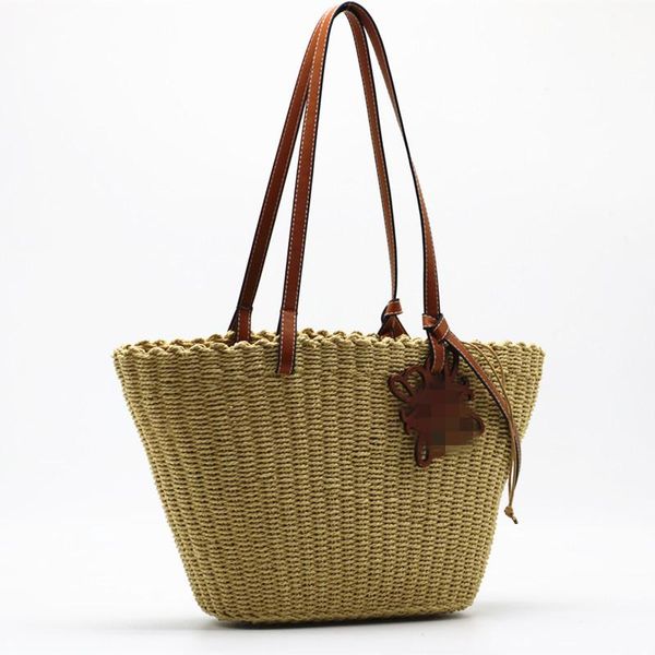 

evening bags shoulder tote for women large capacity ladies handbags straw woven bag 2021 beach designer