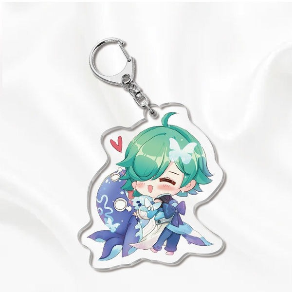 

cartoon keychain girls women funny cute acrylic bags key chain man key holder couples keyring pendants jewelry sleutelhanger, Slivery;golden