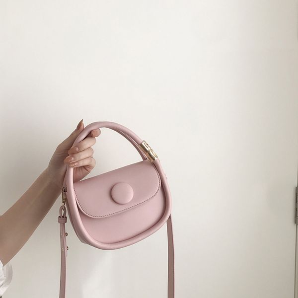 

all match fashion messenger bag female 2021 trendy design simple underarm bags french portable saddle handbag small purse 5 colors