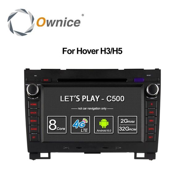 

player ownice c500 4g sim lte android 6.0 quad core car dvd for greatwall haval hover h5 h3 gps navi radio wifi 2gb 32gb