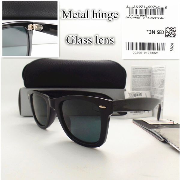 

sunglasses for men and women luxury designer metal hinge glass lens fashion sport vintage sun glasses with box, White;black