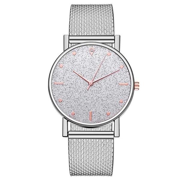 

wristwatches 2021 watch women dress stainless steel band analog quartz wristwatch fashion luxury ladies golden rose gold clock, Slivery;brown