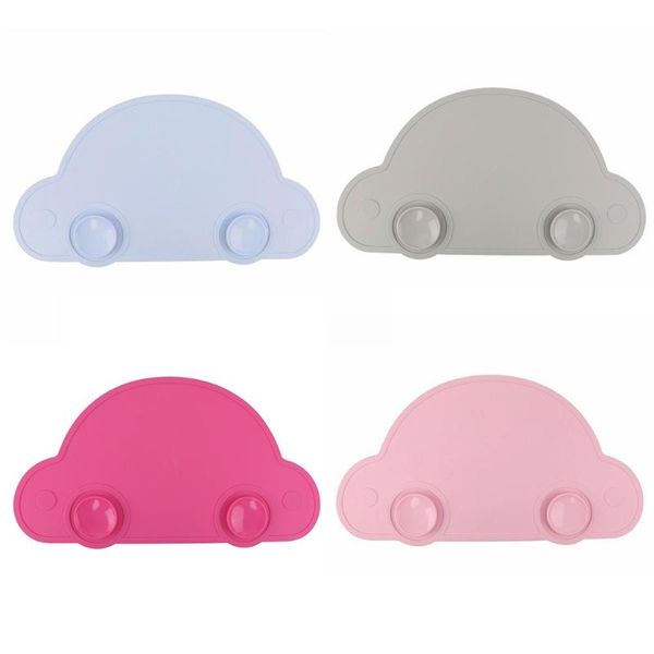 

mats & pads kids silicone placemat feeding plate car shape heat resistant suction table mat