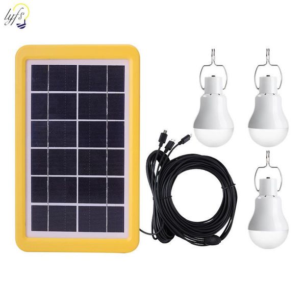 

solar lamps light bulb outdoor waterproof with hook lamp garden courtyard emergency energy saving