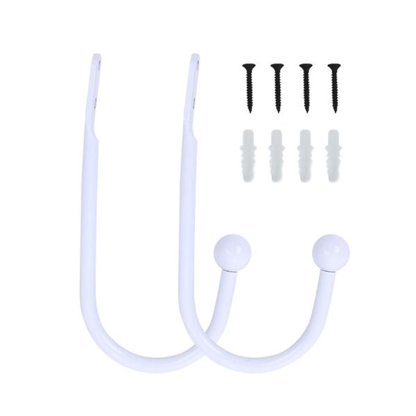 

other home decor 2pcs curtain holdback multipurpose wall mounted living room aluminum alloy u shape heavy duty ball head easy install