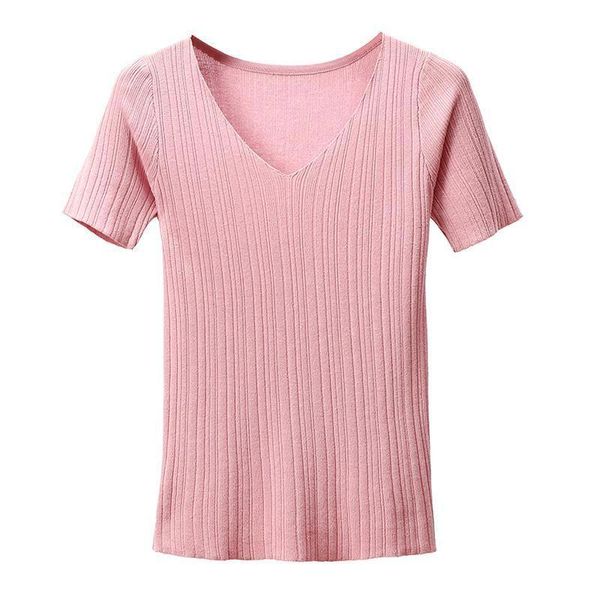 

women's sweaters women spring summer style knitted sweater pullovers lady casual o-neck short sleeve zz0036, White;black