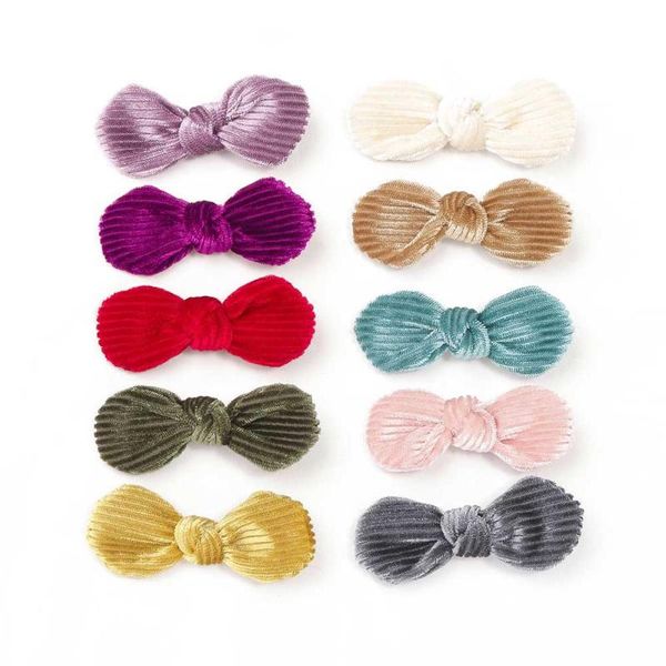 

hair accessories 1pc for baby girl cute kawaii infant corduroy fabric born headwear tiara gift toddlers clips hairpins, Slivery;white