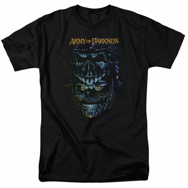 

army of darkness evil ash t shirt mens licensed retro movie tee black, White;black