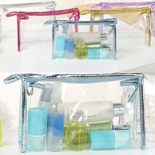 

pvc cosmetics makeup womens cosmetic bags cosmetiquera travel accessories organizer transparent zipper clear purse toiletry wash box case