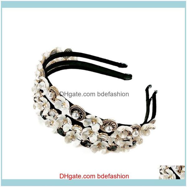 

hair jewelry jewelryhair clips & barrettes womens fashion trend shell petal hairband fine alloy water drill band retro pearl aessories cryst, Golden;silver