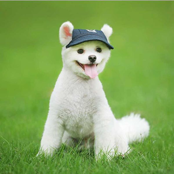 

dog apparel baseball cap sun hat dew ears